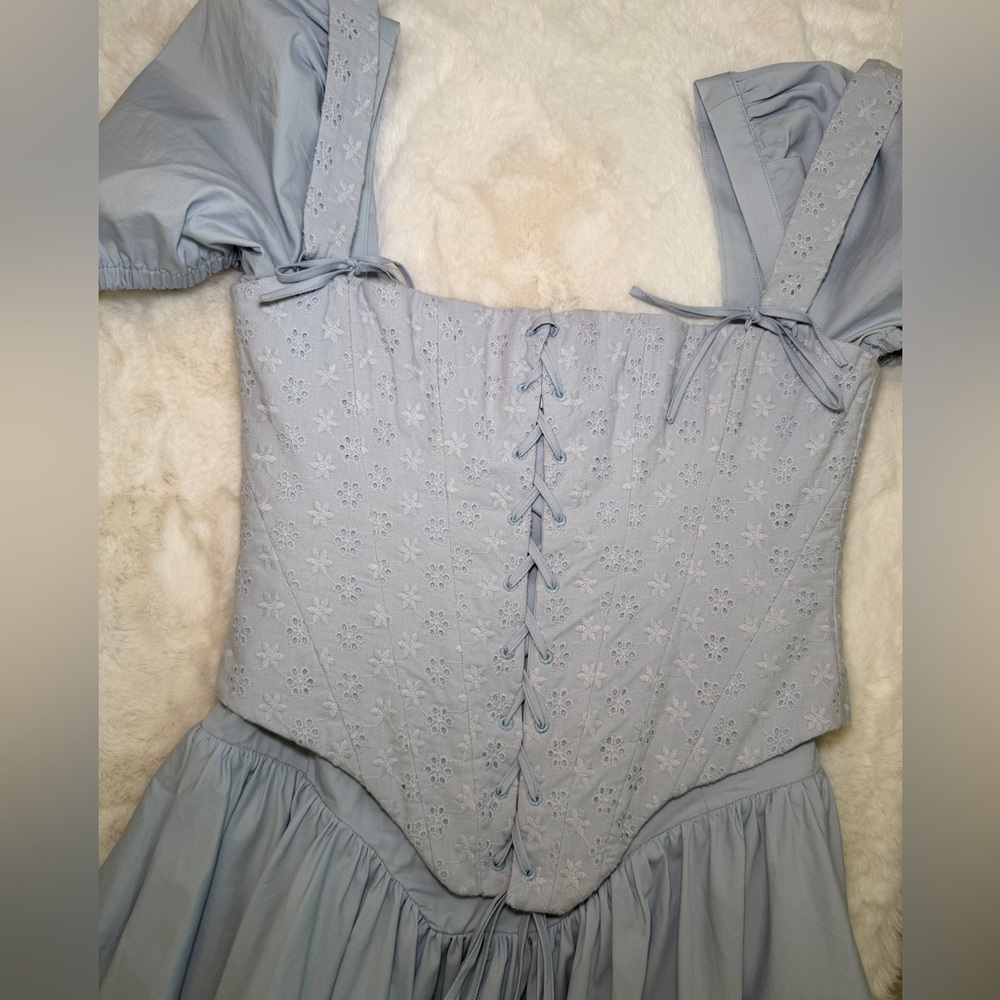 House of CB Broderie Anglaise Corset Bodice Mini dress
Size Medium - Picture 6 of 12